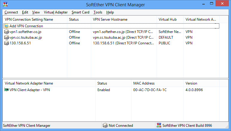 2 5 Vpn Client Manager Softether Vpn Project