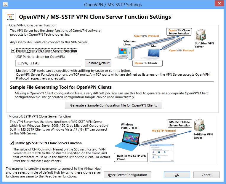 softether vpn mac client server