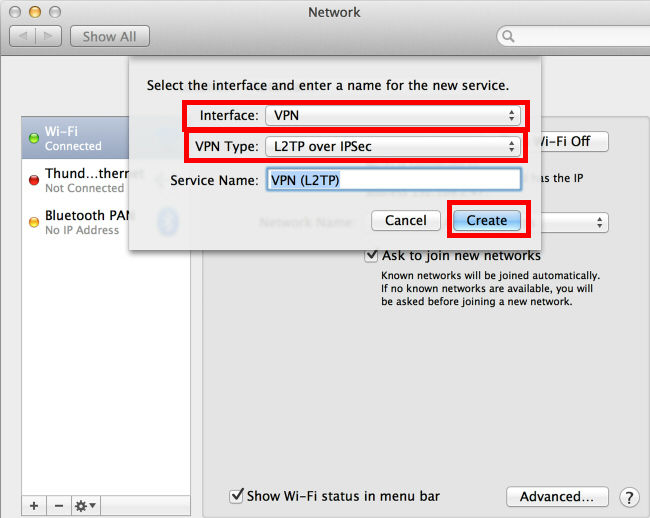 vpn client mac os x