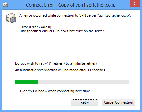 softether vpn client error code 1302